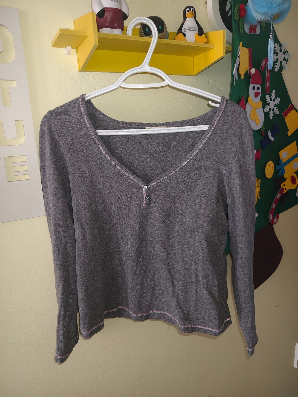 Marks & Spencer Gray Henley shirt